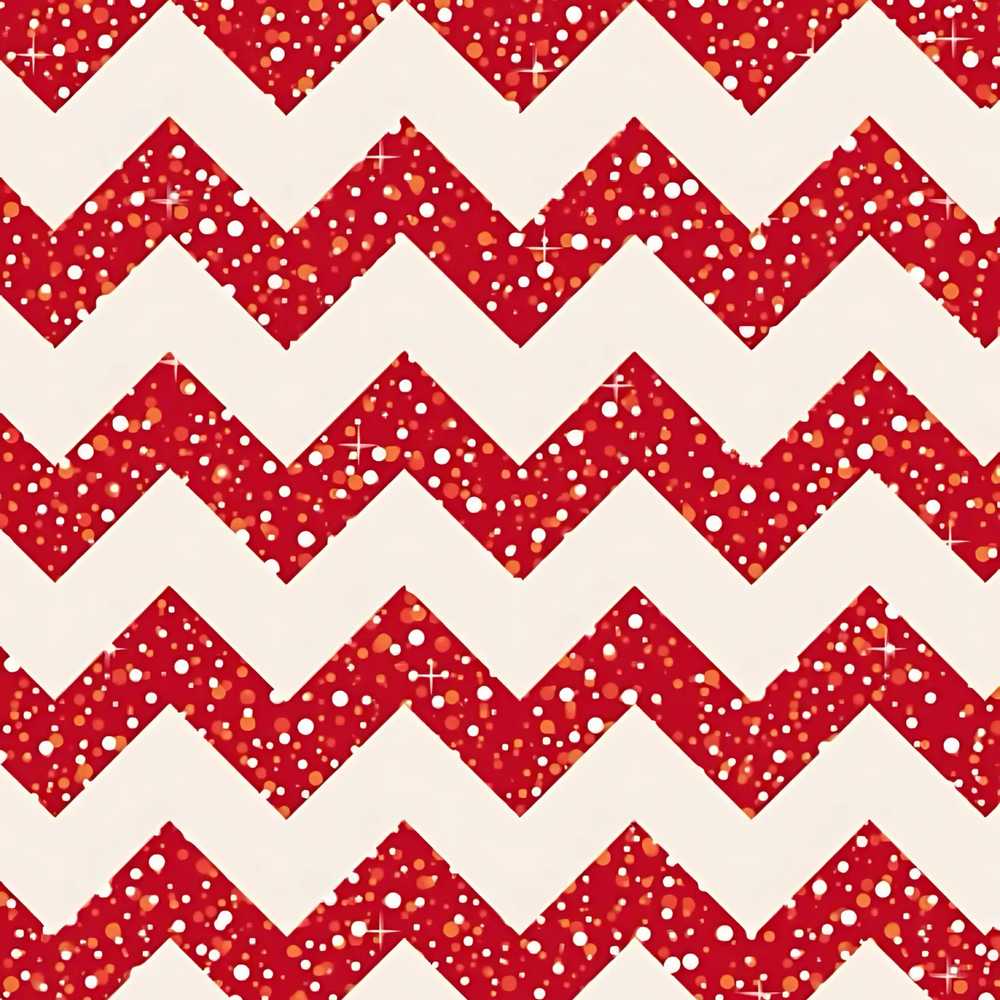 Red Glitter Chevron Festive Bold Seamless Repeat Pattern