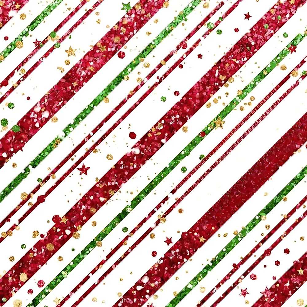 Red Green Glitter Stripe Christmas Festive Seamless Holiday
