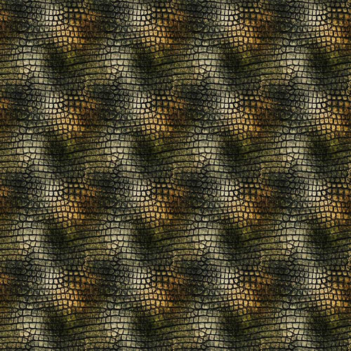 Aqua Green Crocodile Texture Watercolour Effect Art Pattern
