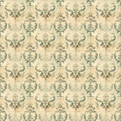 Antique Beige Floral Damask Vintage Classic Wallpaper Style Wildflower