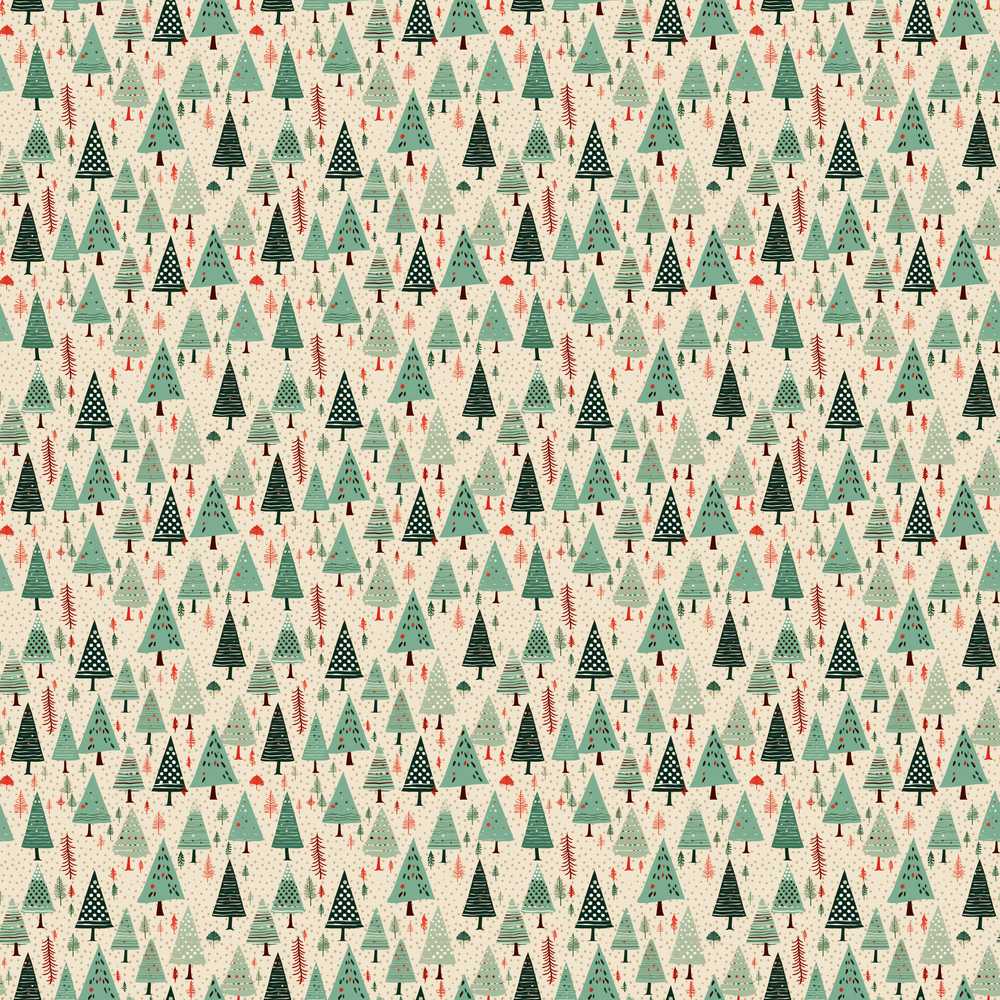 Dense Scandinavian Christmas Trees Green Festive Holiday Seasonal