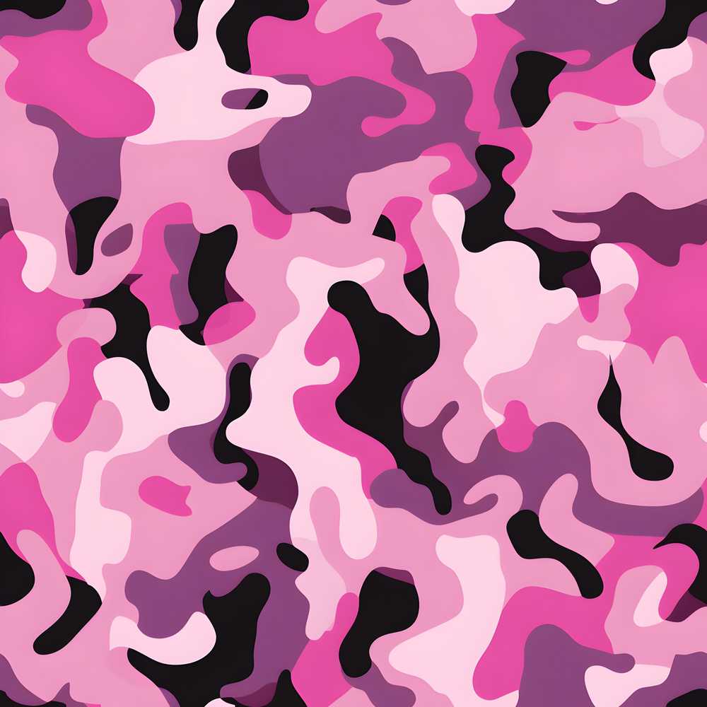 Pink Purple Camouflage Fashion Style Decorative Repeat Pattern