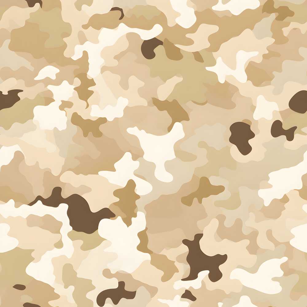 Beige Desert Camouflage Decorative Repeat Pattern Design