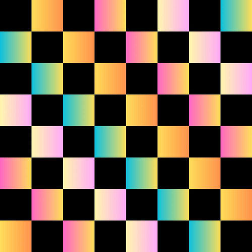 Abstract Gradient Checkerboard Modern Art Texture Pattern Design