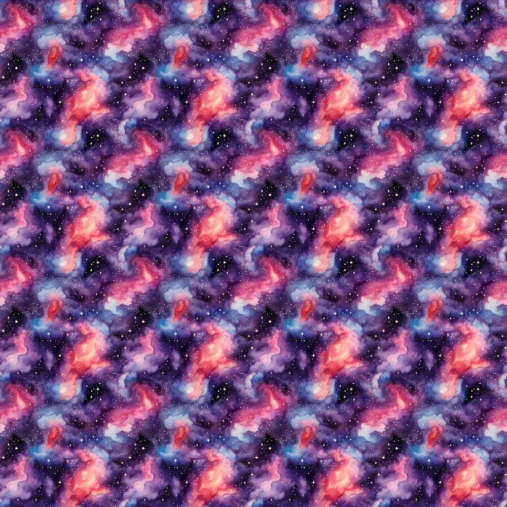 Watercolor Nebula Galaxy Pink Purple Space Artistic Cosmic