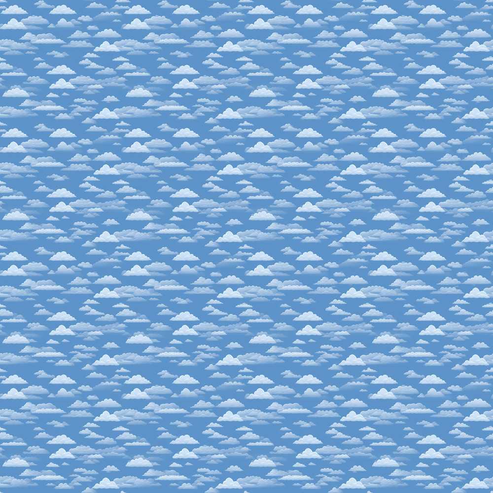 Light Blue Sky Cloud Soft Gradient Seamless Decorative