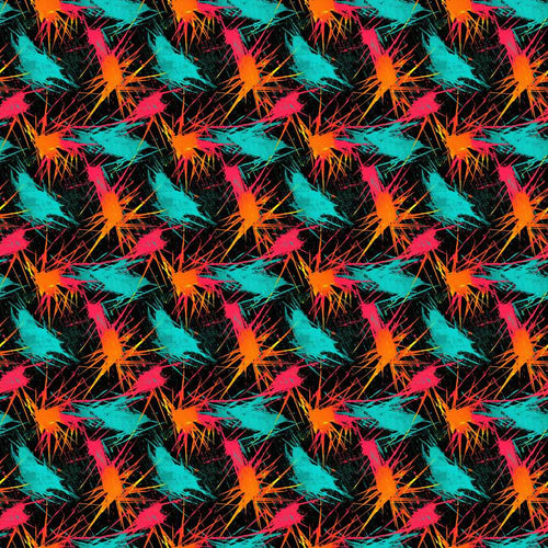 Abstract Paint Splatter Burst Neon Art Texture Pattern