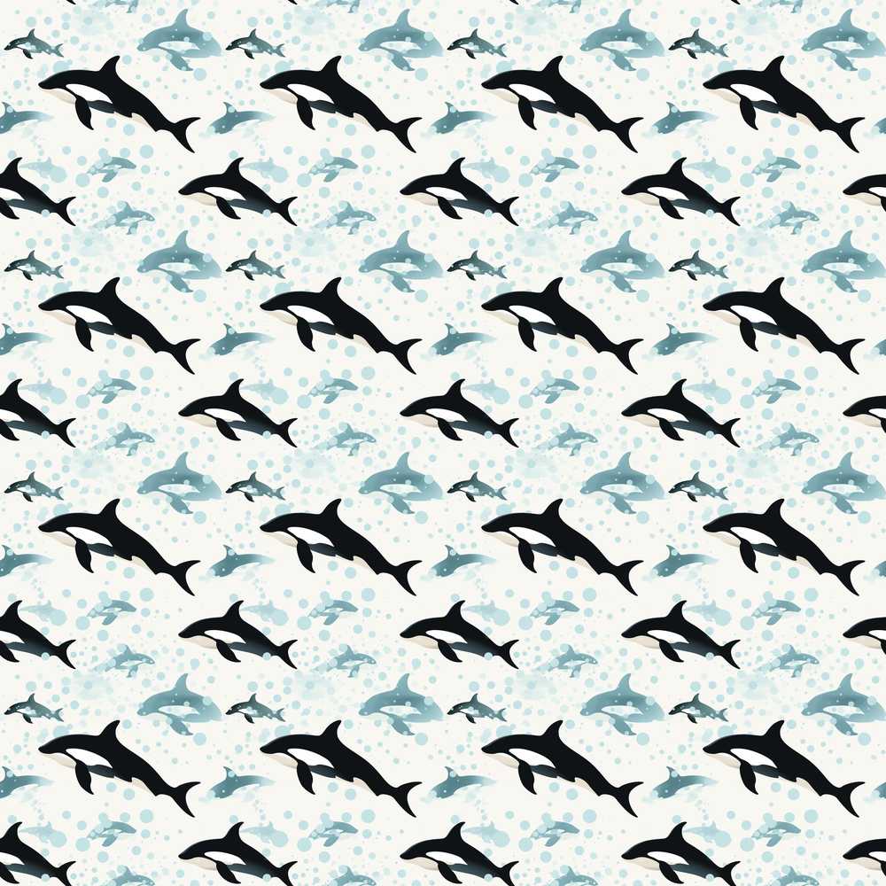 Orca Whale Forest Landscape Nature Meets Ocean Coastal
