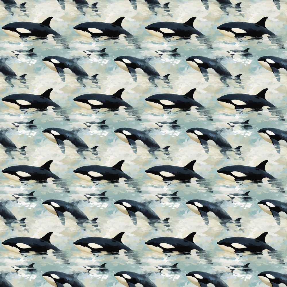 Orca Whale Ocean Surface Realistic Marine Life Coastal