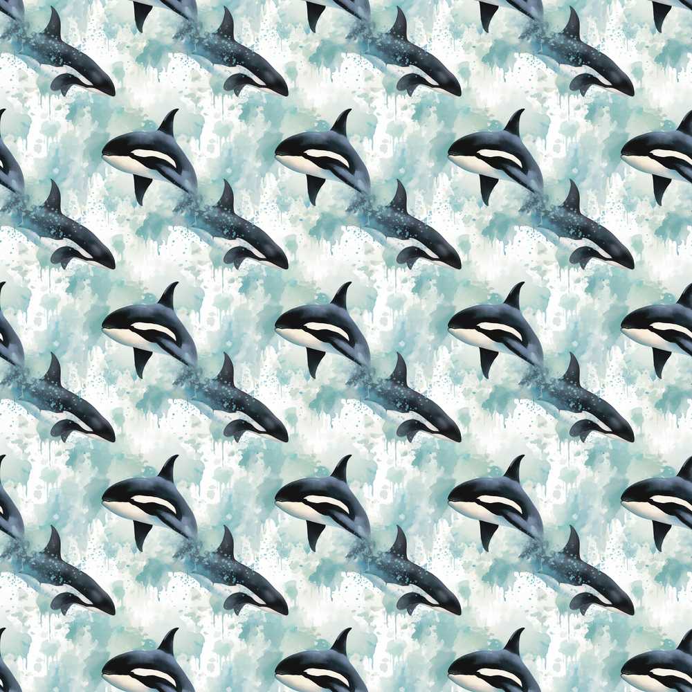 Orca Whale Coral Reef Vibrant Ocean Life Coastal