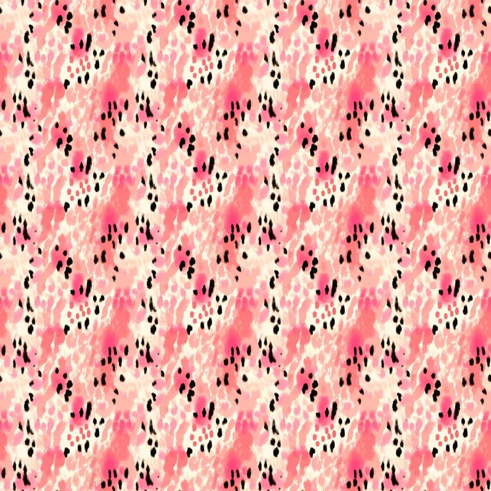 Pink Coral Watercolour Animal Texture Organic Illustration Repeat