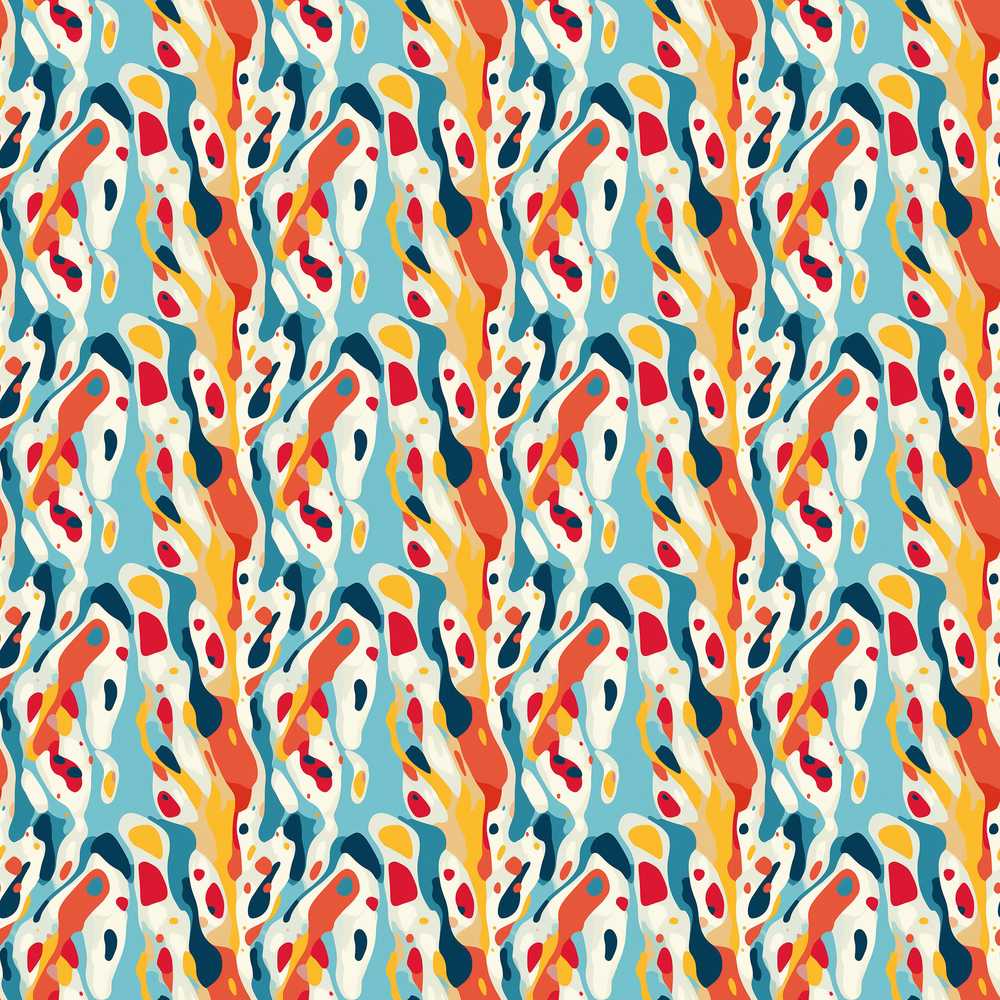 Abstract Organic Shapes Modern Seamless Artistic Art Texture