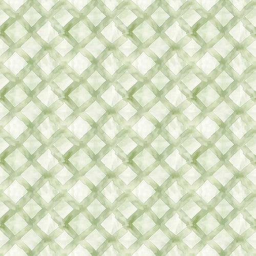 Abstract Green Watercolor Diamond Lattice Soft Neutral Background