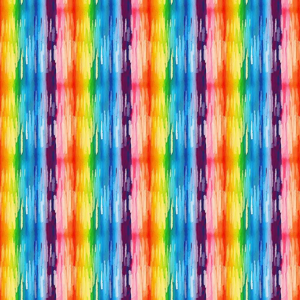 Rainbow Watercolor Drip Vertical Stripes Repeat Pattern Decorative