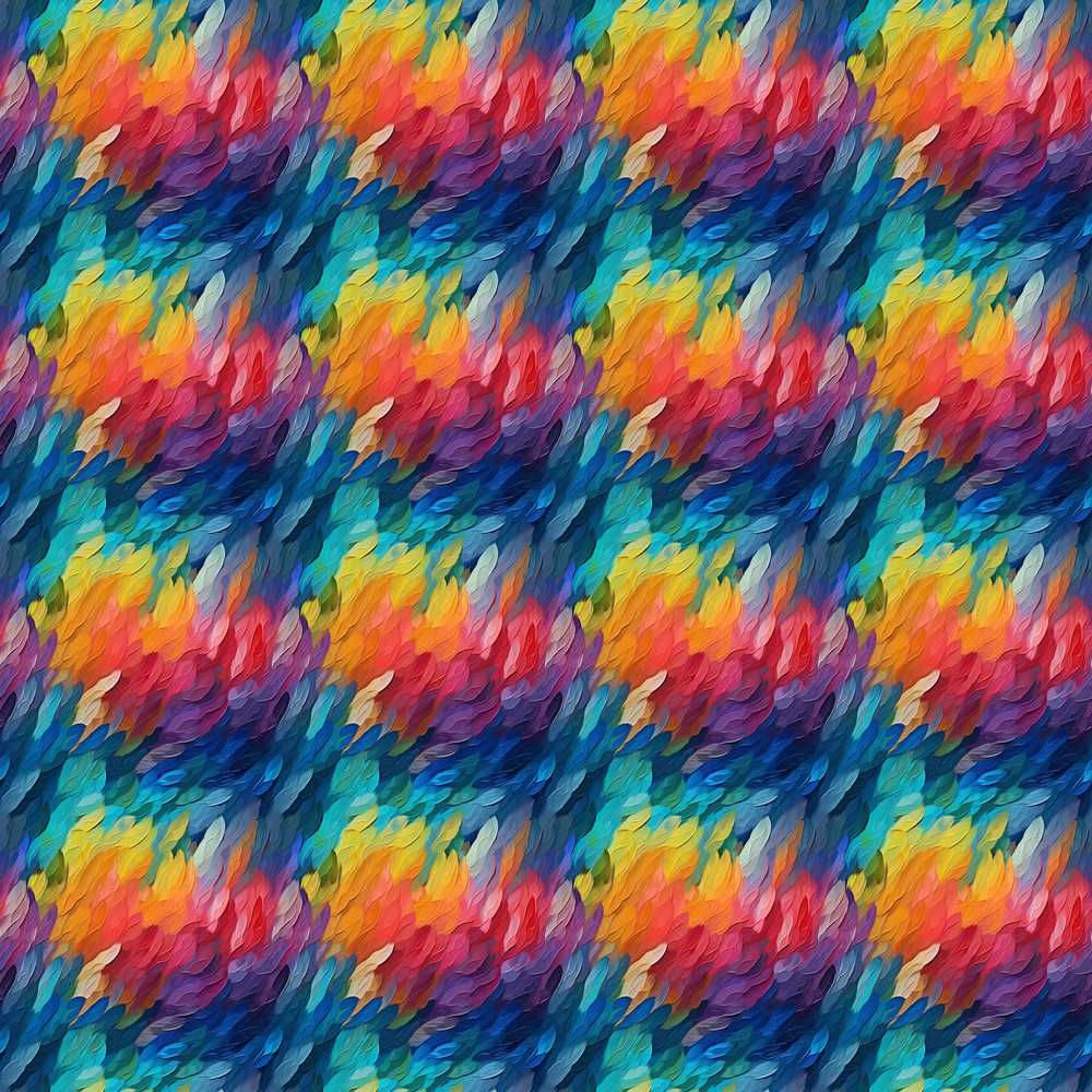 Vivid Rainbow Fluid Art Swirl Texture Pattern Design