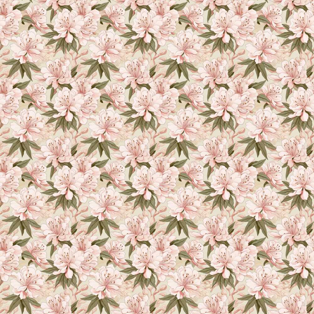 Soft Blush Pink Cherry Blossom Floral Wildflower Pattern Botanical