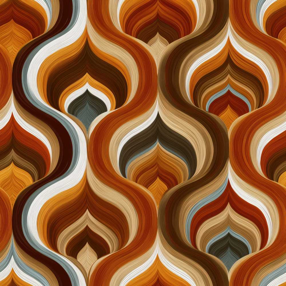 Modern Abstract Rounded Square in Soft Muted Colors