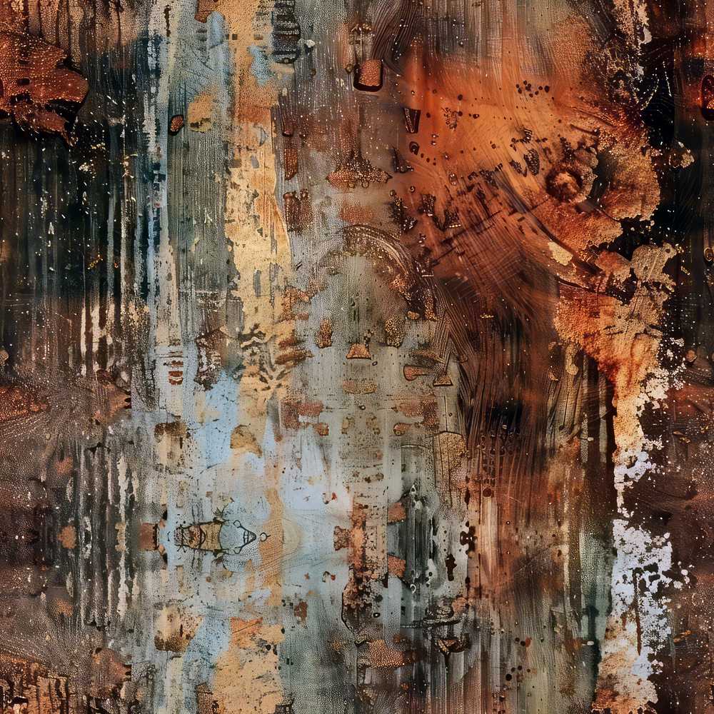 Burnt Metal Rust Texture Dark Abstract Grunge Style