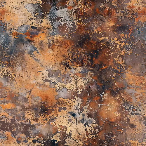 Abstract Rust and Oxidation Texture Metallic Grunge Art
