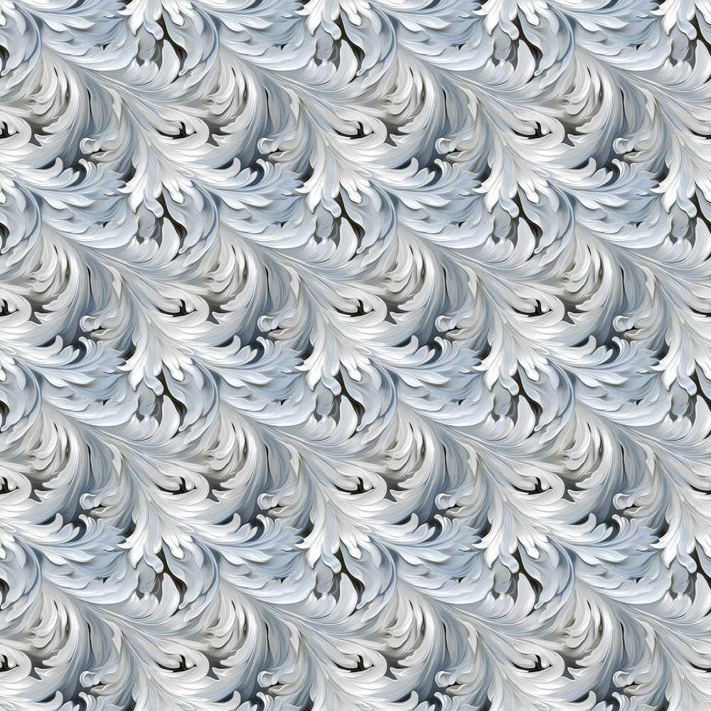 Abstract Grey Marble Swirl with Fluid Flowing Texture Seamless