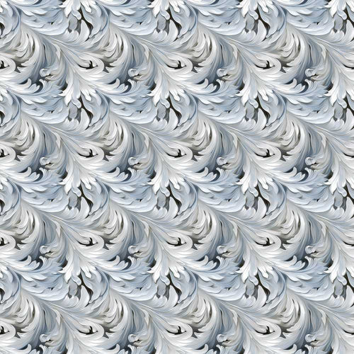 Abstract Grey Marble Swirl with Fluid Flowing Texture Seamless