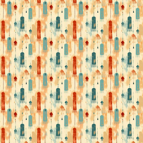 Abstract Hanging Tassels and Brushstroke Background Art Texture