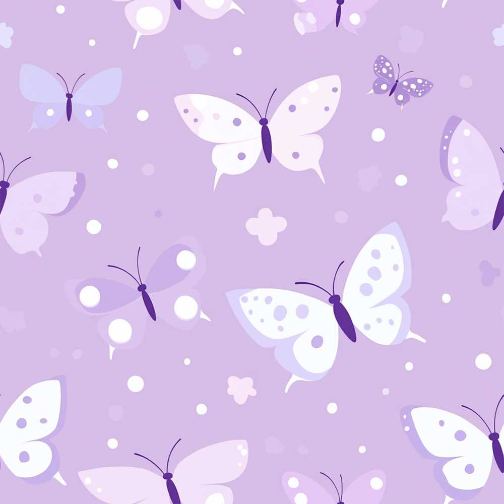 Cute Purple Butterflies with Soft Abstract Background Art