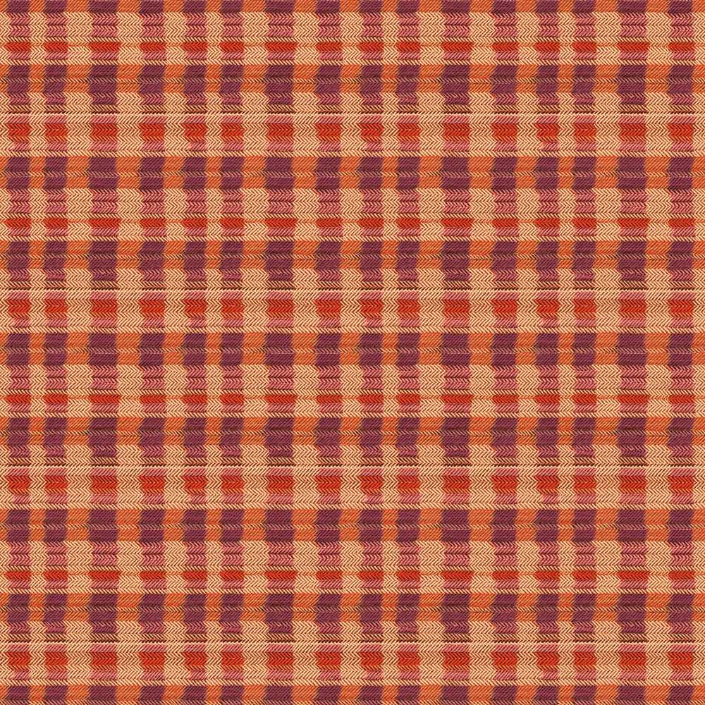 Warm Earth Tone Woven Stripe Textile Cosmic Illustration