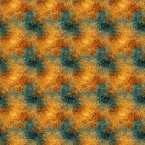 Abstract Gold and Teal Oil Paint Texture Art