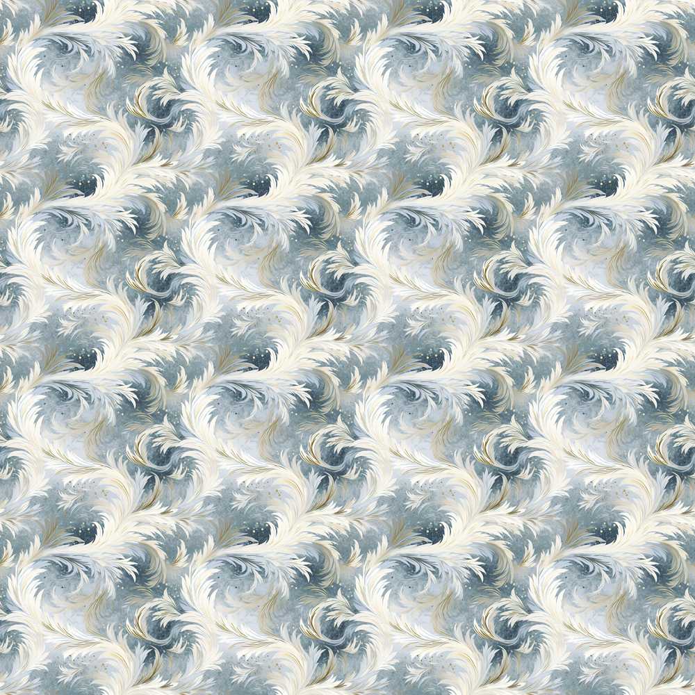 Soft Blue Grey Feather Swirl Abstract Art Texture
