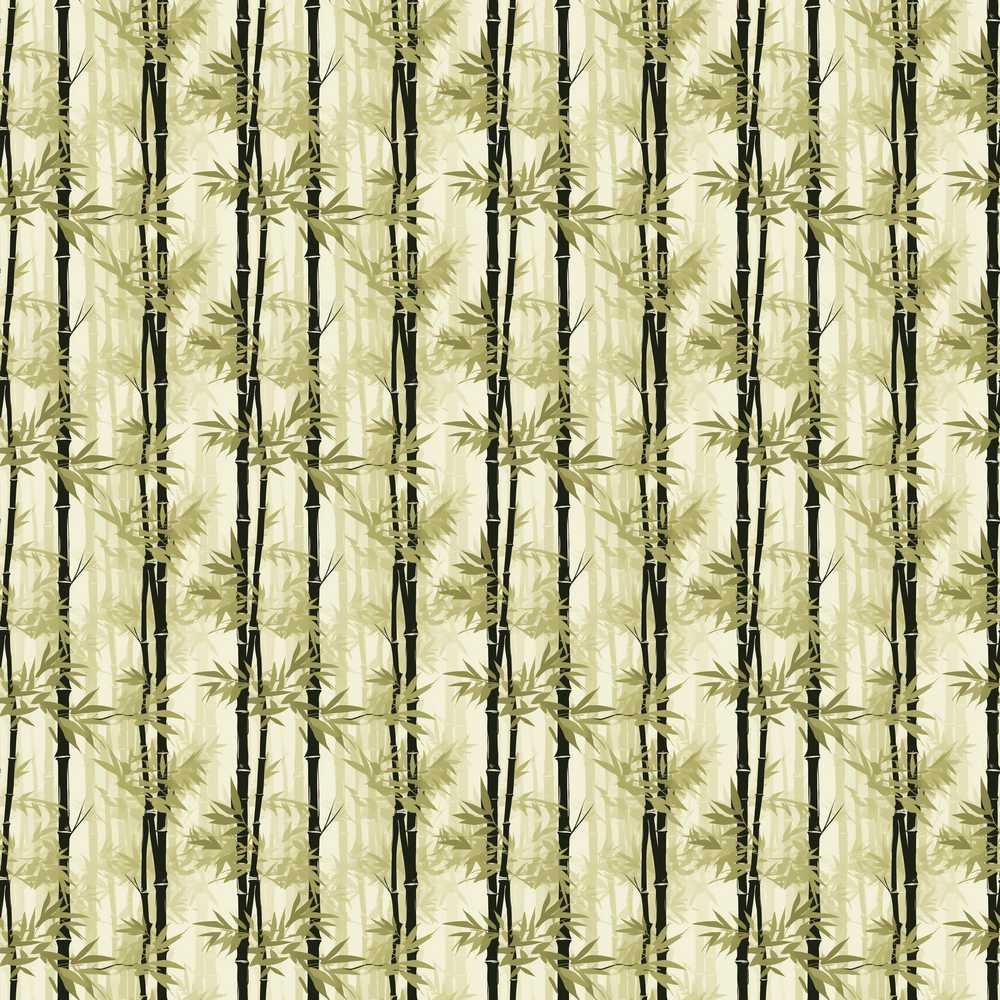 Minimal Bamboo Forest Silhouette in Soft Neutral Tones