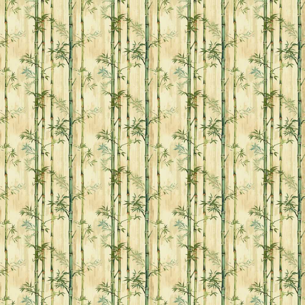 Elegant Bamboo Stems with Soft Beige Background Decorative