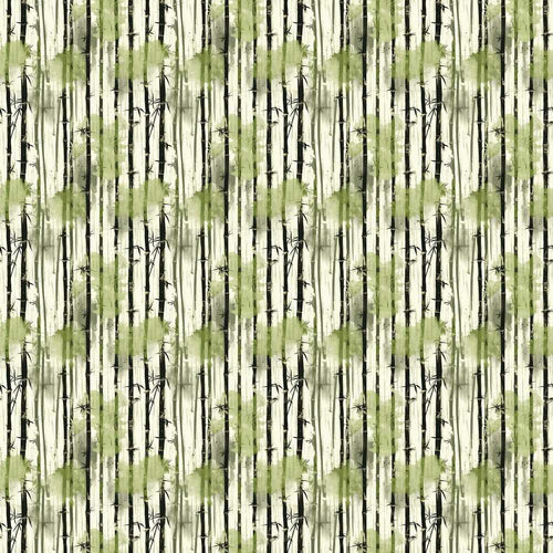 Artistic Bamboo Forest with Ink Style Brush Texture