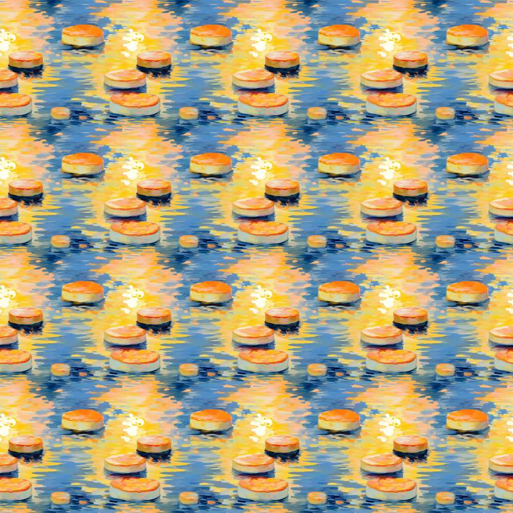 Golden Water Reflection Abstract Light Art Texture Pattern