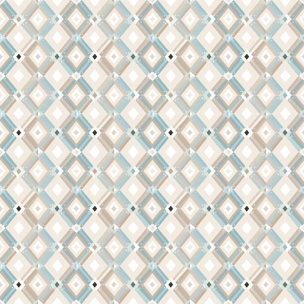 Pastel Geometric Diamond Soft Neutral Tones Repeat Pattern