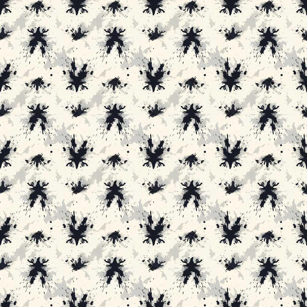 Black Ink Splatter Abstract Grunge Art Texture Pattern