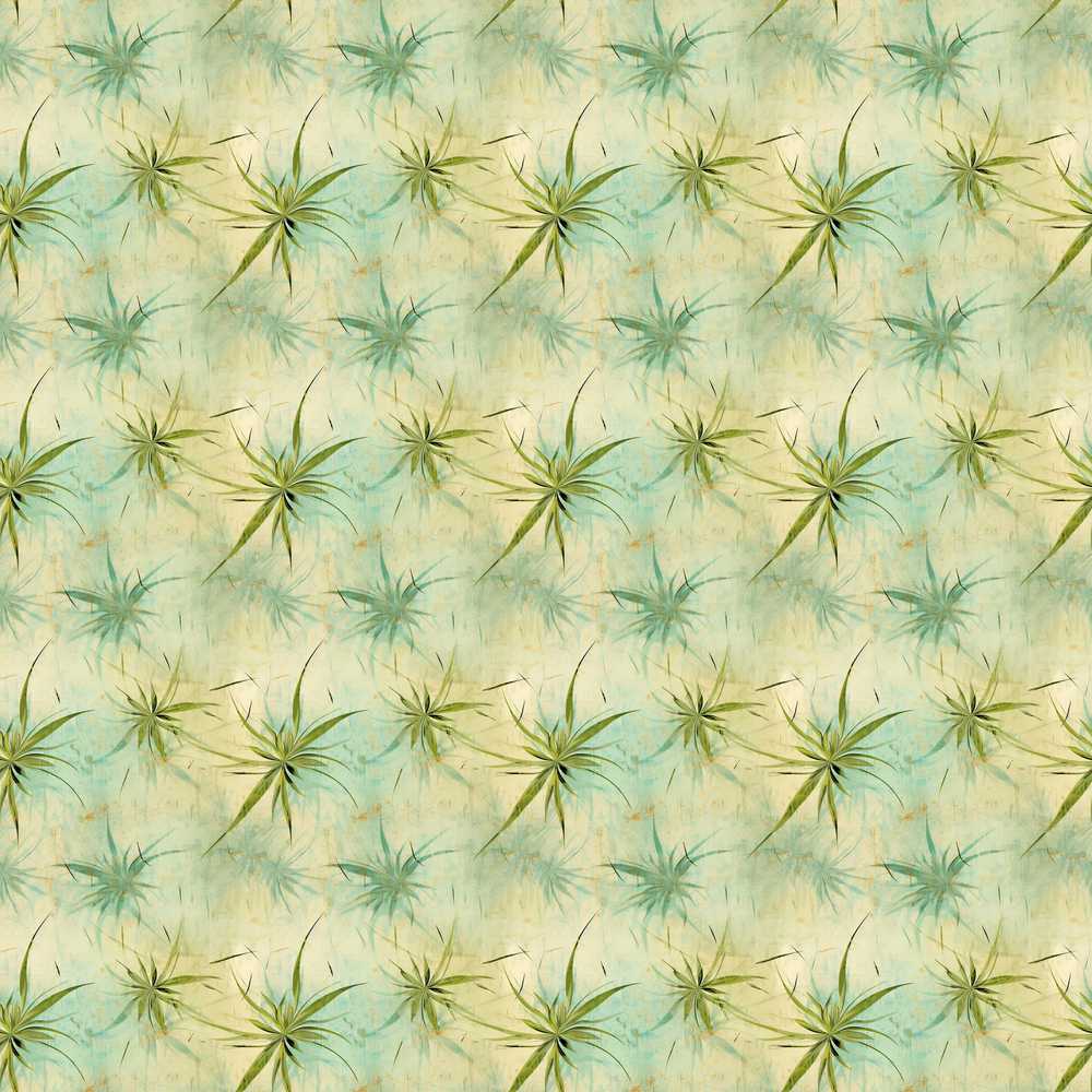 Abstract Botanical Air Plant Texture Wildflower Pattern