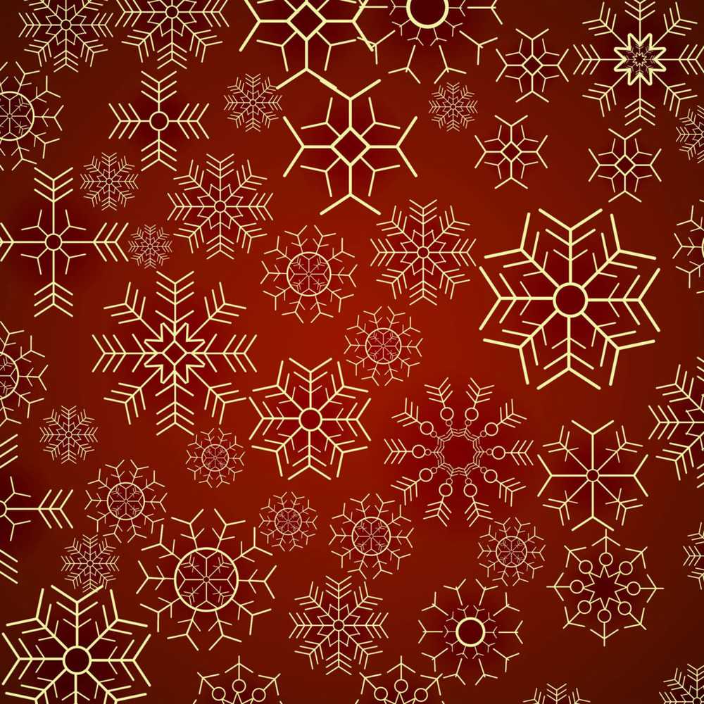Christmas Snowflake Red Background Winter Festive Holiday Seasonal