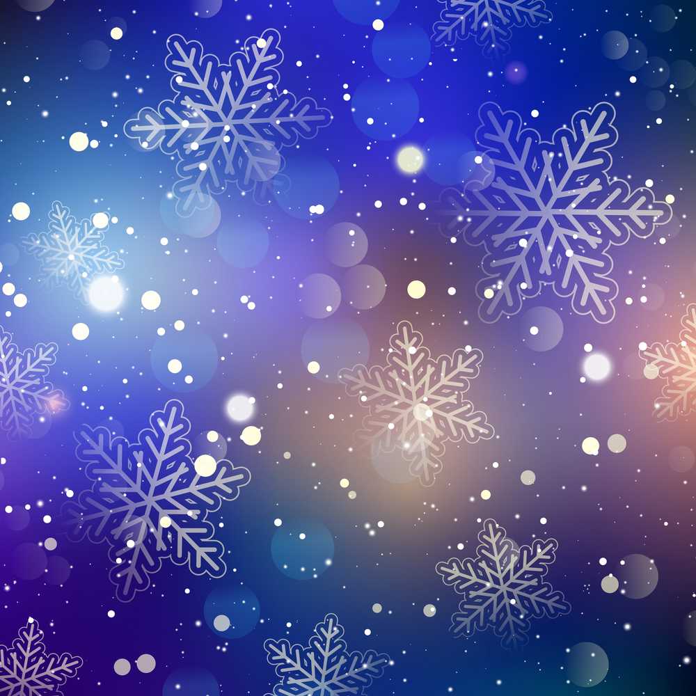 Snowflake Bokeh Winter Soft Glow Festive Holiday Seasonal