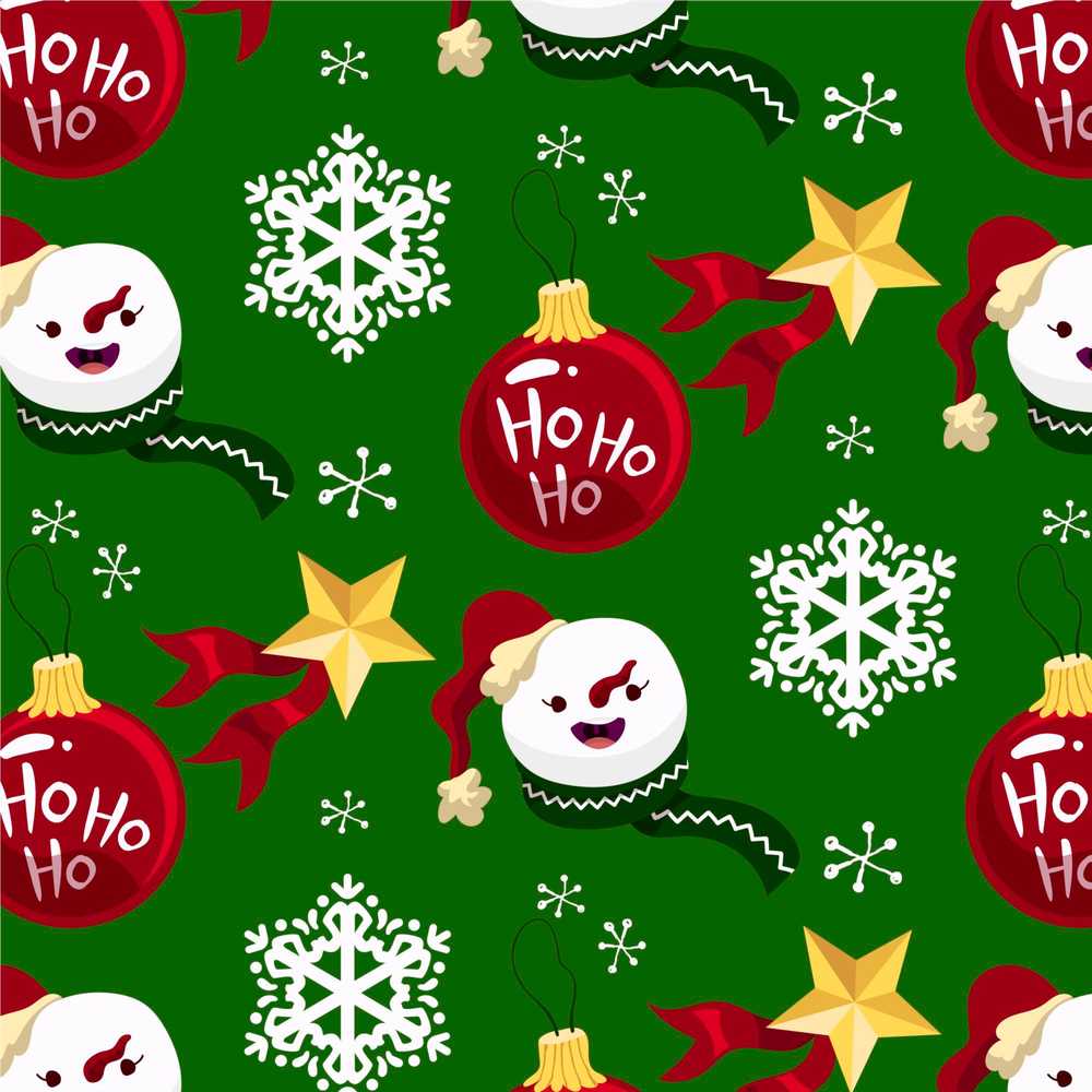Cute Snowman Ornament Star Snowflake Winter Christmas Fun