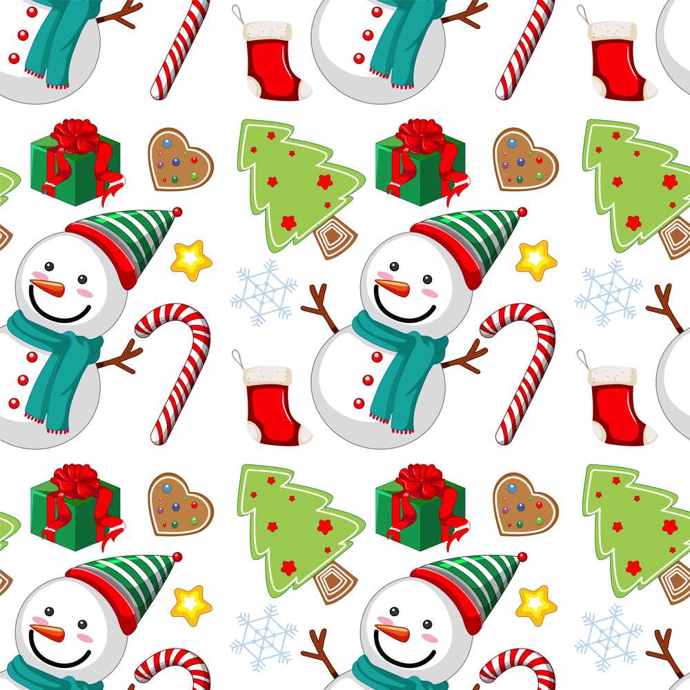 Cute Snowman Candy Cane Christmas Tree Gift Festive