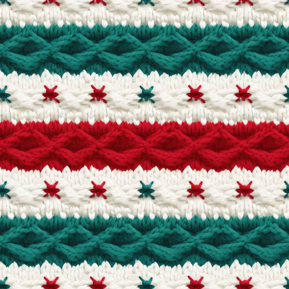 Cute Festive Knitted Texture Red Green White Cozy