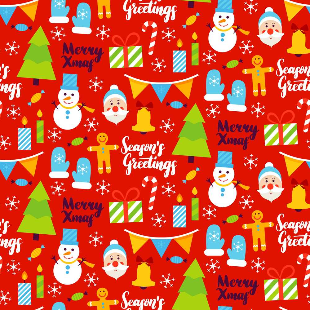 Merry Christmas Santa Snowman Candy Greeting Festive Holiday