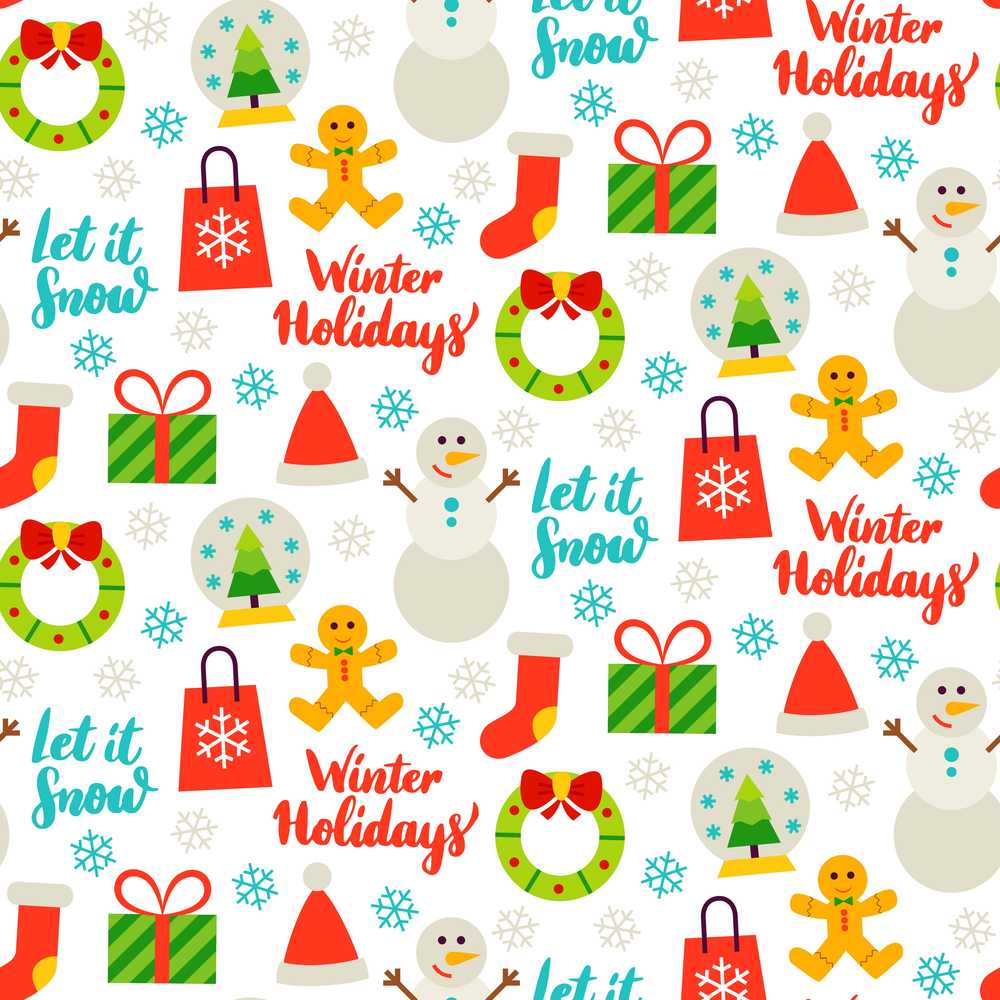 Winter Holidays Snowman Gift Bag Gingerbread Festive Holiday