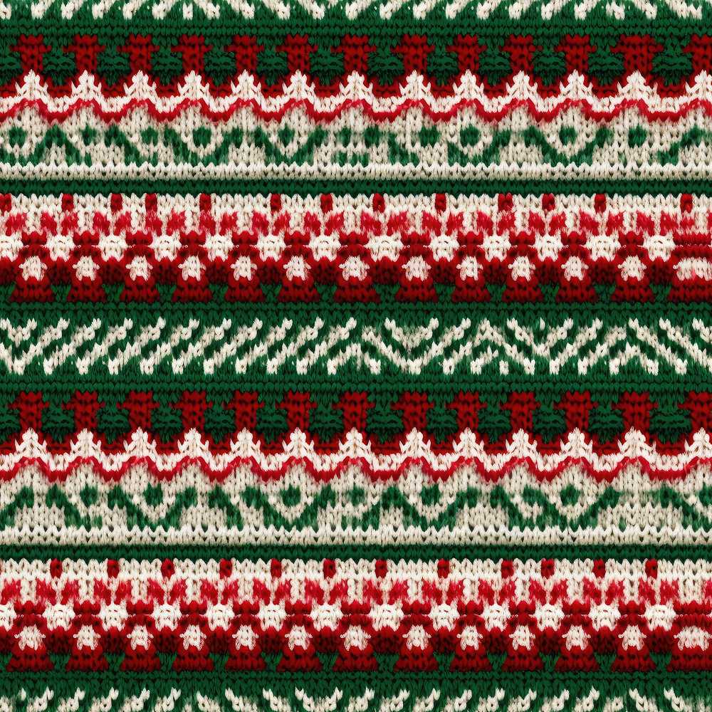 Festive Knitted Fair Isle Christmas Seamless Holiday Seasonal