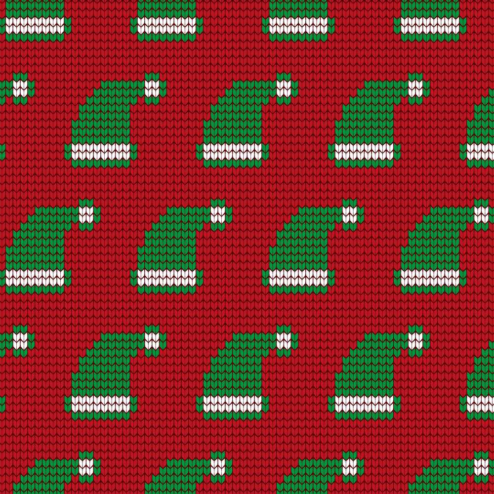 Festive Christmas Hat Knitted Holiday Seasonal Pattern
