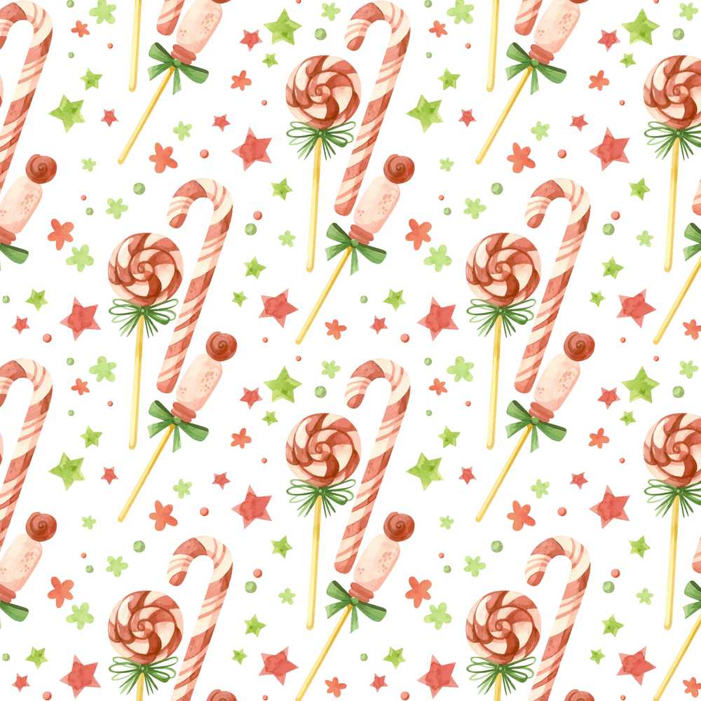 Cute Candy Cane Lollipop Sweet Christmas Festive Holiday