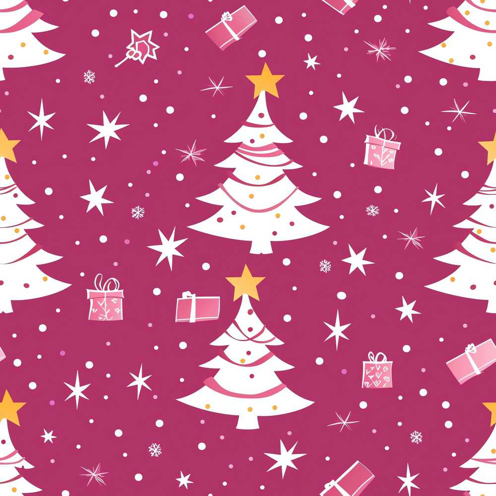White Christmas Tree Star Gift Festive Holiday Seasonal