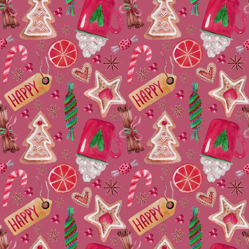 Festive Christmas Mug Candy Cookie Orange Holiday Seasonal