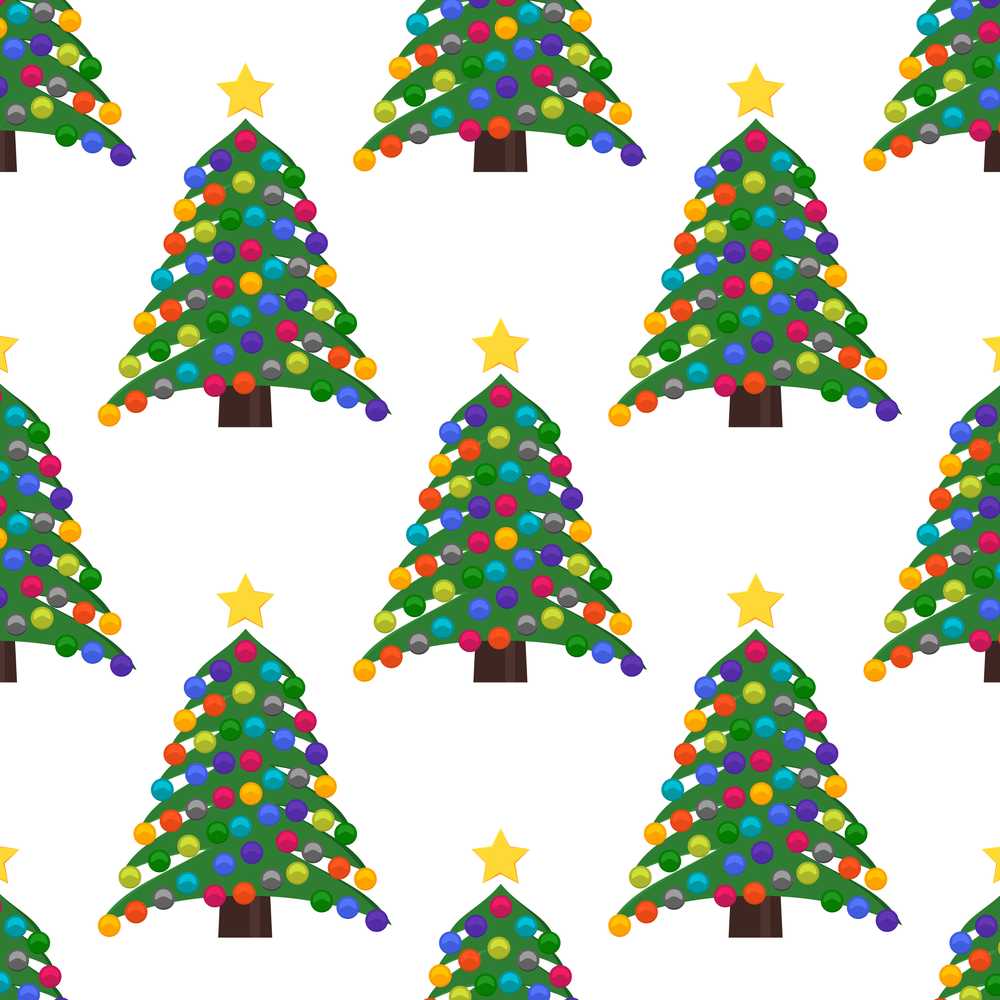Colorful Christmas Tree with Bright Baubles and Star Top